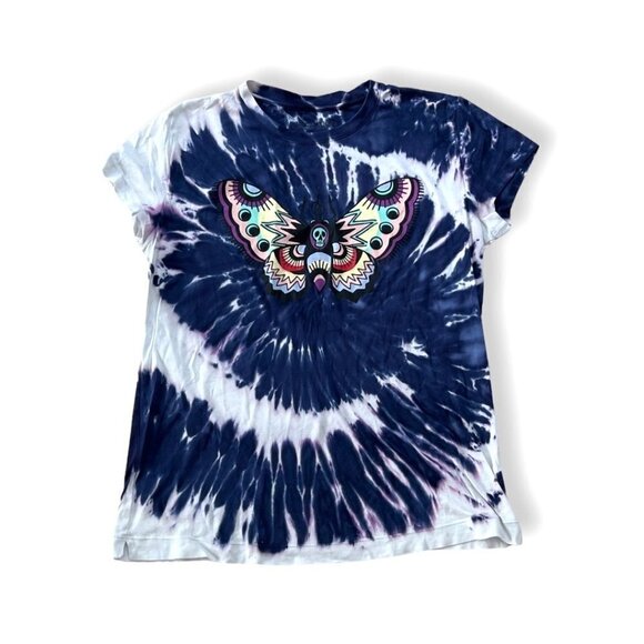 Zadig & Voltaire Tie Dye butterfly print tee size XS - Picture 1 of 4